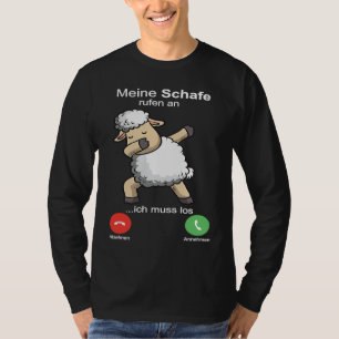 Camiseta Ovelhas chamam o agricultor, pastor, ovelhas, agri
