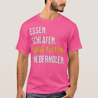Camiseta Ovelhas Comem Sleep Ovina Alimentando