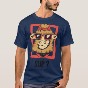 Camiseta Ovelhas engraçadas com óculos de sol Fazenda Farme
