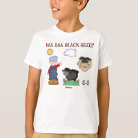 Ovelhas negras personalizadas do Baa do Baa, rima