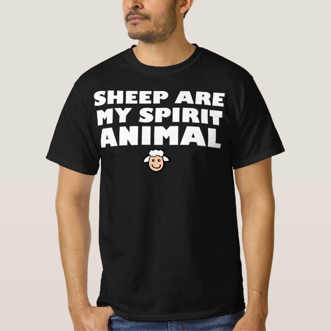 Camiseta Ovelhas são o meu animal espirituoso (Frente)