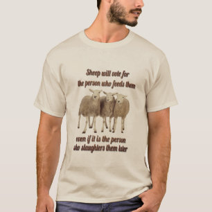 Camiseta ovelhas votarão em...