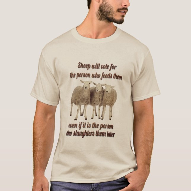Camiseta ovelhas votarão em... (Frente)