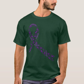 Camiseta Overdose Awareness Ribbon Purple Drug Addiction Re