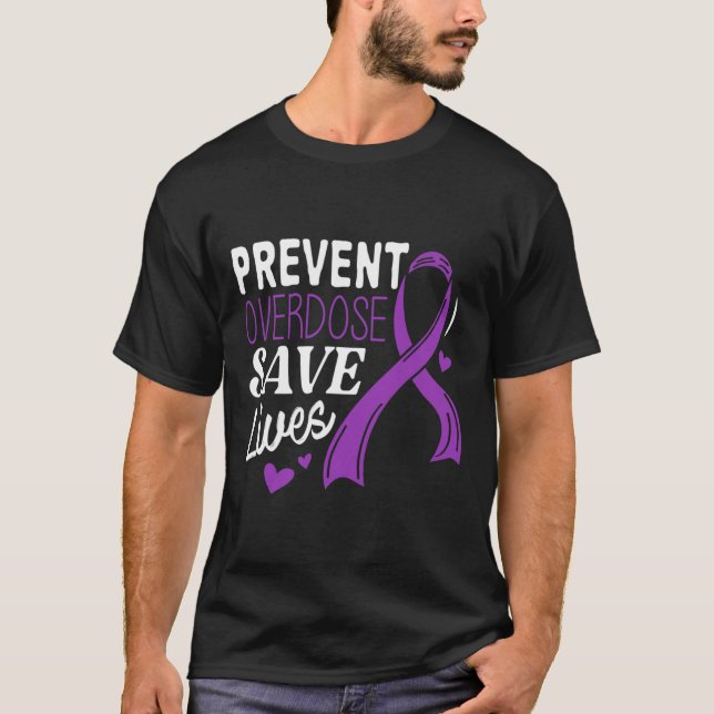 Camiseta Overdose Salva Vidas Conscientização sobre Overdos (Frente)