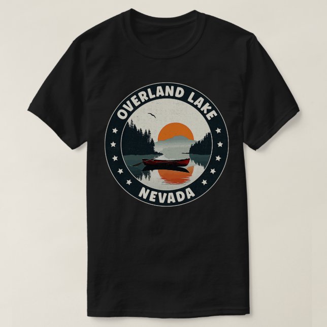 Camiseta Overland Lake Nevada Sunset (Frente do Design)