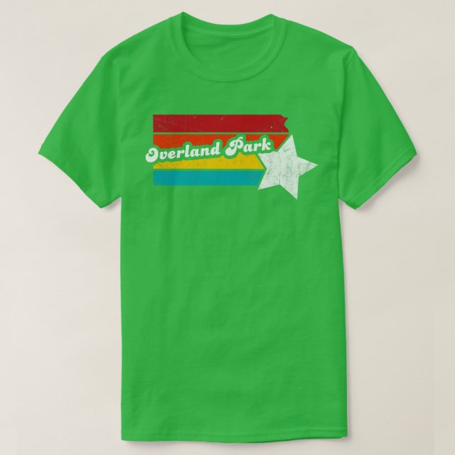 Camiseta Overland Park Kansas Vintage - Sovenir 2 (Frente do Design)