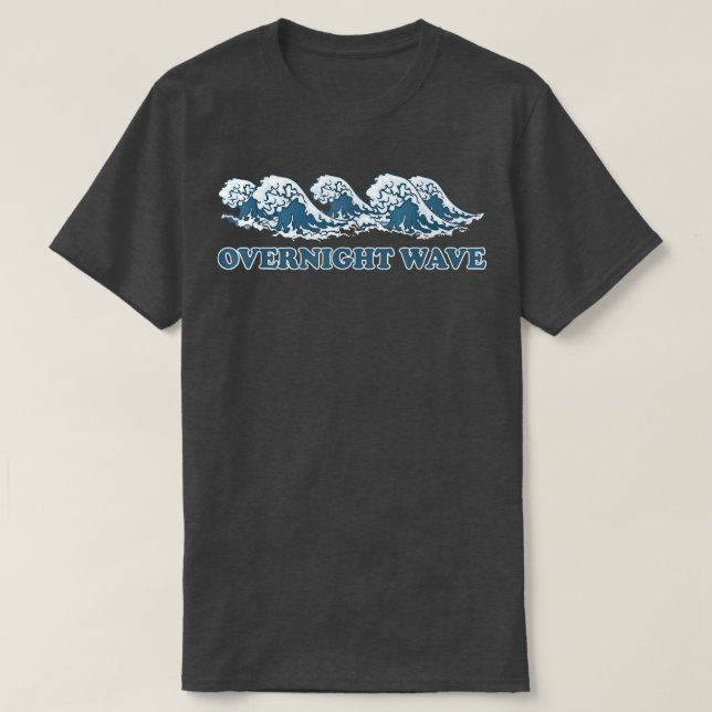 Camiseta Overnight Waves Japanese The Great Wave  (Frente do Design)