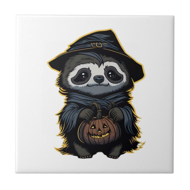 Camiseta Oversized Sloth de Halloween (Frente)