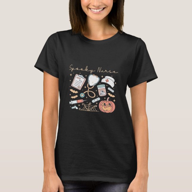 Camiseta Oversized Vida de Enfermeira Assustadora (Frente)