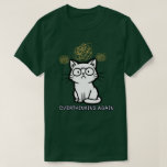 Camiseta Overthinking Cat Mood Illustration Design<br><div class="desc">A clean and expressive cat illustration built around a simple emotional concept. The thoughtful expression and abstract lines create a balanced design that is easy to understand and visually engaging. The bold outline ensures visibility across different products, while the minimal details keep the design modern and uncluttered. The overall style...</div>