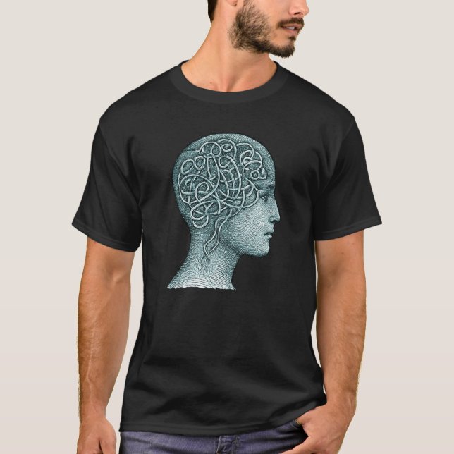 Camiseta Overthinking Mind Symbol for T-Shirts • Modern Men (Frente)