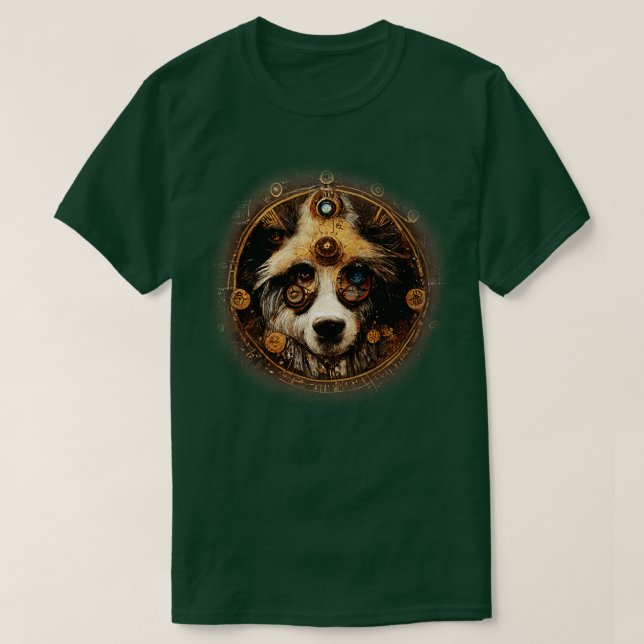 Camiseta Ovino Surreal-boqueiro australiano L (Frente do Design)