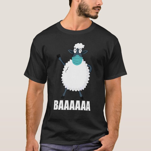 Camiseta Ovinos Anti-Máscara Ou Ovinos Com Máscara T (Frente)
