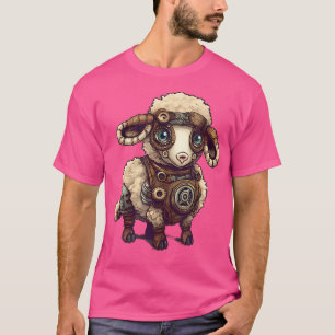 Camiseta Ovinos Em Ovinos Vibrantes De Engrenagens Mecânica