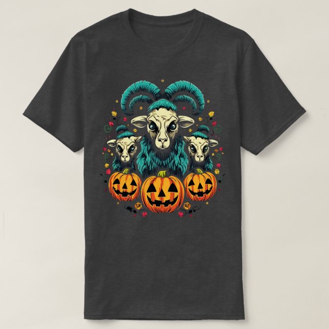 Camiseta Ovinos Halloween (Frente do Design)