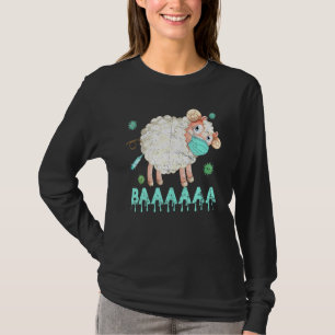 Camiseta Ovinos Ou Ovinos, Máscara Anti-Vacina, Vestindo F