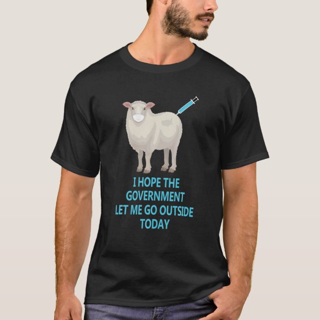 Camiseta Ovinos Ovinos Contra Vacina Vax Máscara Mandato (Frente)