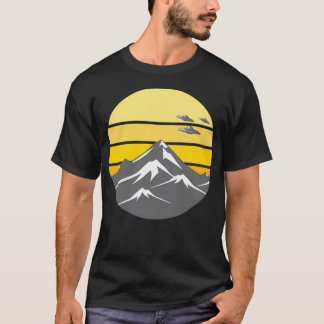 Camiseta Óvni Acima das Montanhas