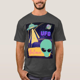 Camiseta ovni, acreditar extraterrestre