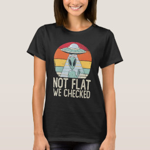 Camiseta Óvni Alien Não Está Plano Nós Verificamos Alien