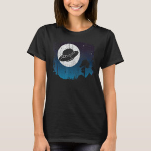 Camiseta OVNI Alienígena Abdução Noite de Lua Cheia UF