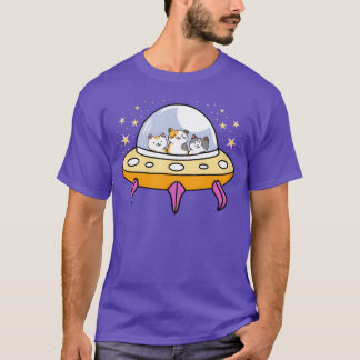 Camiseta OVNI Cat para o Cat Lover Boy