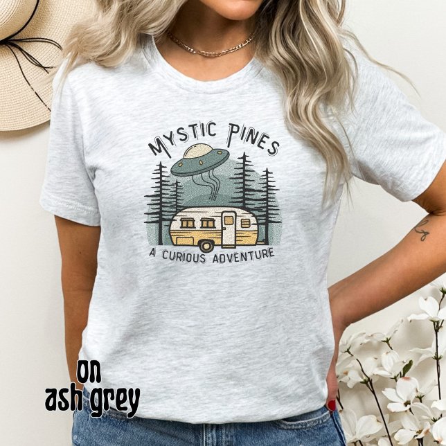 Camiseta OVNI da Alienígena do Retro Sunset (Criador carregado)