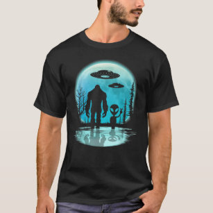 Camiseta OVNI de Alienígena Bigfoot