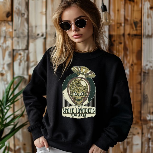 Camiseta OVNI de Área de Invasores de Espaço (Criador carregado)