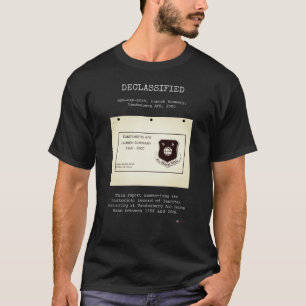 Camiseta OVNI - Desclassificado DOW-UAP-D049, LS, Base Aére