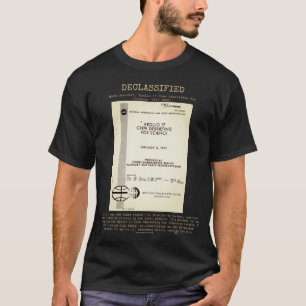 Camiseta OVNI - Desclassificado NASA-UAP-D005,Apollo17 CDFS