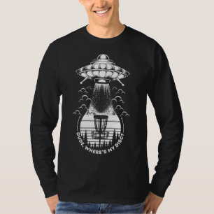Camiseta OVNI Disk Golf cara onde está meu disco