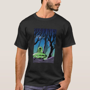 Camiseta OVNI (Espachante engraçado) na Terra, rapto de ali
