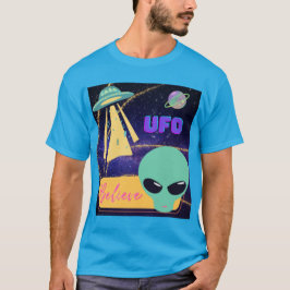 Camiseta ovni, extraterrestre acreditar