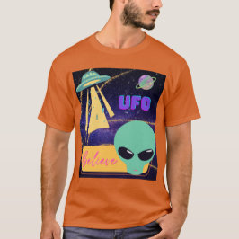 Camiseta ovni, extraterrestre acreditar