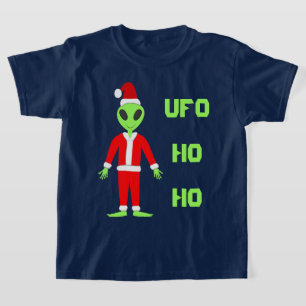 Camiseta OVNI Ho Pai alienígena de Natal