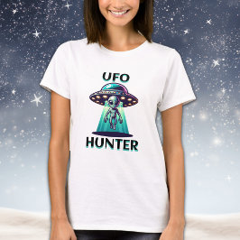 Camiseta OVNI Hunter | Ai Art com OVNI e Alienígena