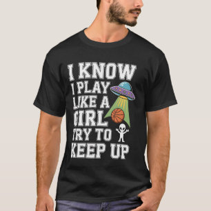 Camiseta OVNI Piada Engraçada de Alien Eu Sei que Eu Jogo C