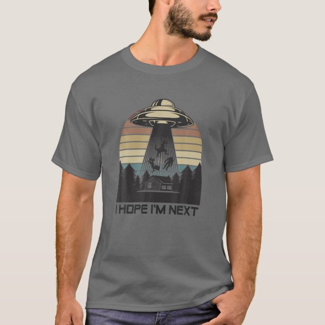 Camiseta OVNI Rex Unicorn Bigfoot de alienígena Espero que  (Frente)