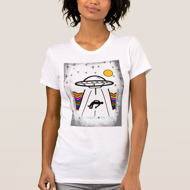 Camiseta OVNI sequestro de espaçonave alienígena (Frente)