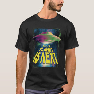 Camiseta OVNI viva extraterrestre em aliens