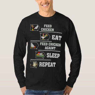 Camiseta Ovo de frango para alimentação