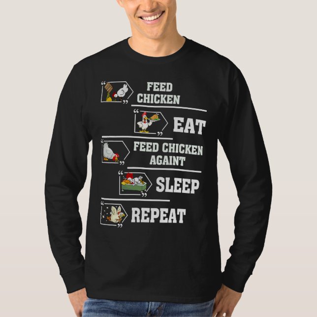 Camiseta Ovo de frango para alimentação (Frente)