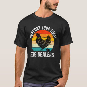 Camiseta Ovo de Galinha Suporte Vintage Seus Vendedores de 
