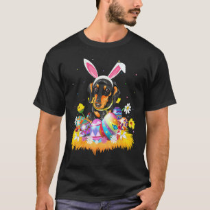 Camiseta Ovo de Páscoa Cachorro Retriever Dourado Domingo d