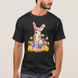 Camiseta Ovo de Páscoa Corgi Cachorro Domingo de Páscoa