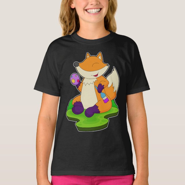 Camiseta Ovo de Páscoa da Raposa (Frente)