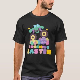 Camiseta Ovo De Páscoa De Monstro Bonito Para Crianças