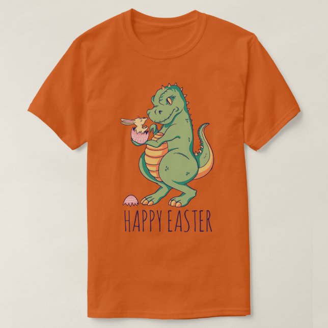 Camiseta Ovo de Páscoa Dinossauro (Frente do Design)